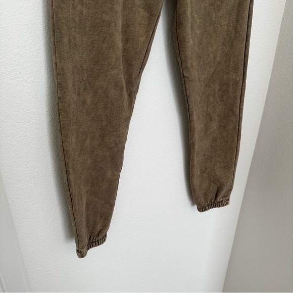 Talentless Acid Wash Brown Jogger Pants High Waisted Drawstring Size Small Women - Picture 4 of 9